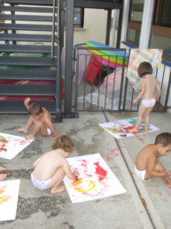 pittura con il corpo